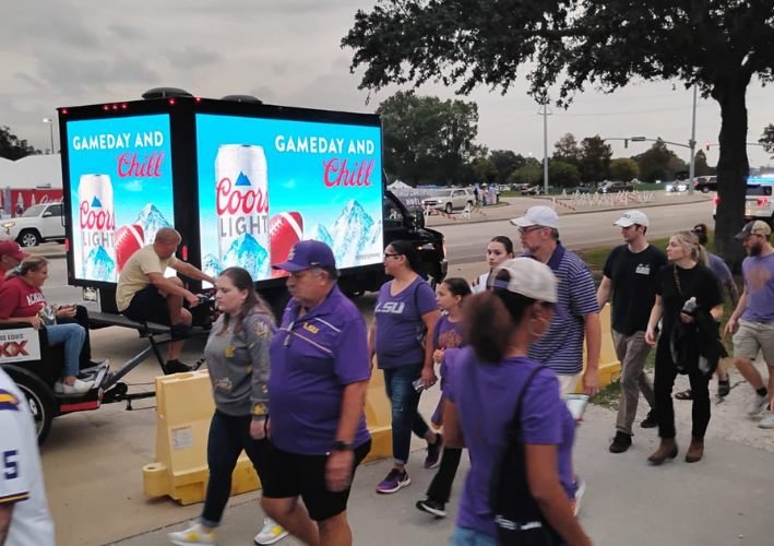 Brand tour campaign in a city center